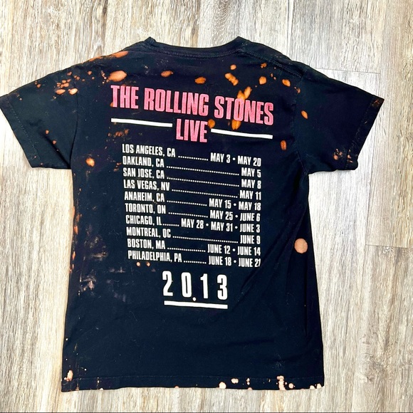 Original Vintage “The Rolling Stones” 2013 Concert Tye Dye T Shirt Size Medium - Picture 11 of 16